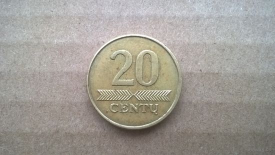 Литва 20 центов, 2008г.  (U-D-61)