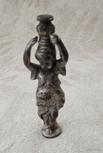 Бронзавая статуэтка в посеребрении