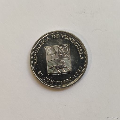 Венесуэла 50 сентимо 1989  г.