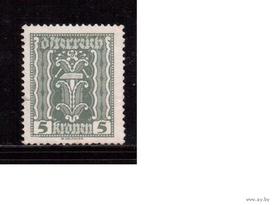 Австрия-1922,(Мих. 365)  * (без клея) , Стандарт