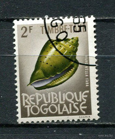 Того - 1964/1965 - Ракушки 2Fr. Portomarken - [Mi.63P] - 1 марка. Гашеная.  (Лот 78EK)-T7P17