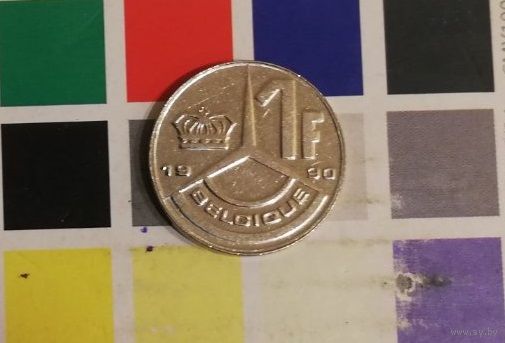 Бельгия 1 франк 1990 , Бодуэн I  BELGIQUE