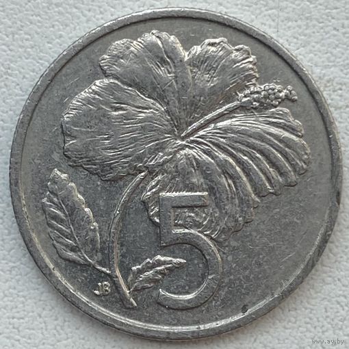 Острова Кука 5 центов 1992 г.