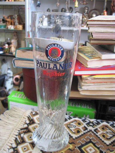 Пивной бокал Paulaner Weibbear 0,5 л, 25 см.