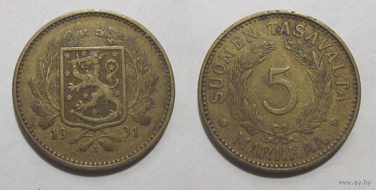 Финляндия - 5 марок 1931