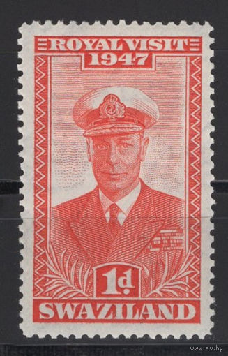 Свазиленд / Swaziland 1947 ** Адмирал Король Георг VI (Альберт Фредерик Артур Георг), Король Соединённого Королевства и доминионов Британского Содружества, последний император Индии