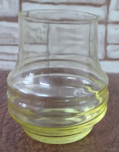 Стакан для питья маленький, цветное стекло, аля "Султан", 7 см