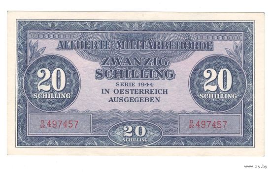 Австрия 20 шиллингов 1944 года. Состояние аUNC+!