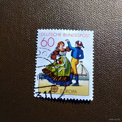 Марка Германия 1981 год