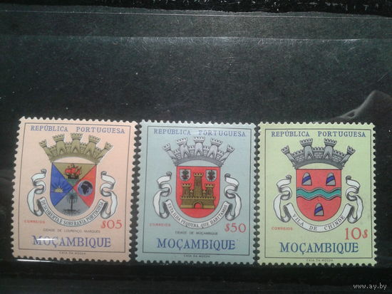 Мозамбик, колония Португалии, 1961. **Стандарт. Гербы городов