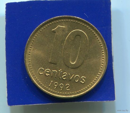 Аргентина 10 сентаво 1992