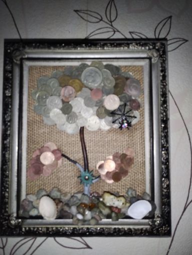 Картина, панно из манет ссср. Очень красиво на стене