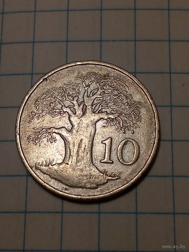 10 центов Зимбабве 1980 год