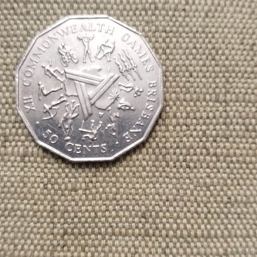 Австралия 50 цент 1982 XII Игры Содружества