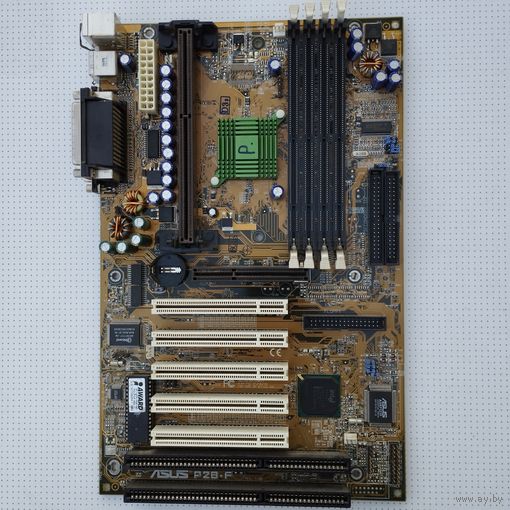 Древняя материнская плата Pentium P2/3 Slot 1 Asus P2B-F Rev 1.00. РЕДКАЯ.