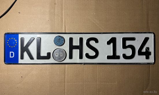 Номерной знак. Германия.