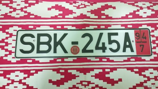 Автомобильный номер Германия 90-е годы прошлого века