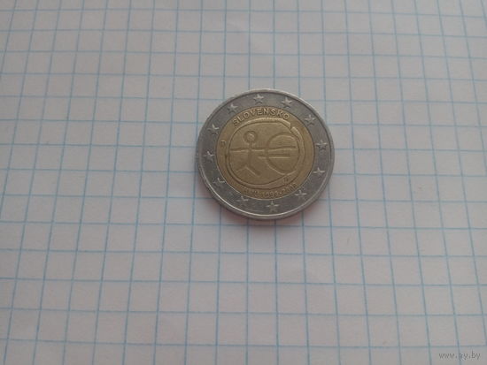 2 евро Словения 2009 год