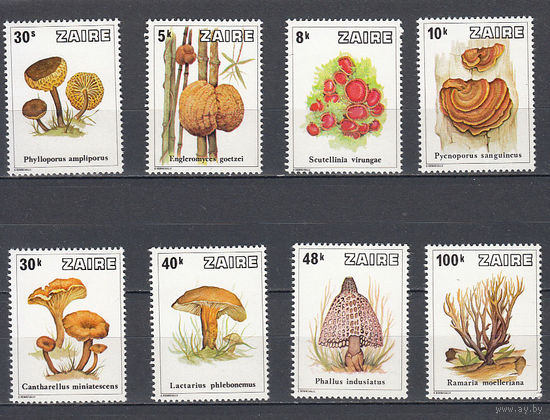 Флора. Грибы. Заир. 1979. 8 марок. Michel N 597-604 (16,0 е)