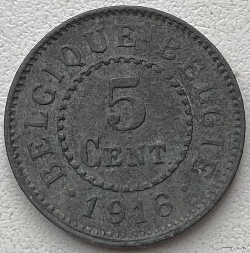 Бельгия 5 сантимов 1916 г.