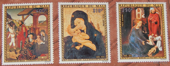 1974 Мали Живопись  Рождество **