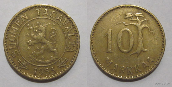 Финляндия - 10 марок 1953
