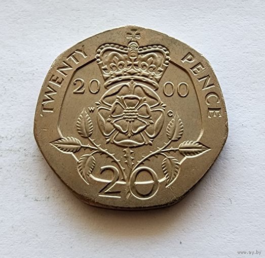 Великобритания 20 пенсов, 2000