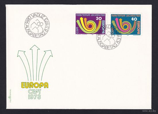 8.Lih. Лихтенштейн. КПД. 1973 г. Полная серия. 8 шт. Mi.##579-599.