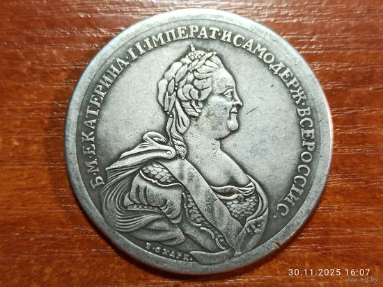 Настольная медаль КОПИЯ В память о заключении мира со Швецией 1790 г. с рубля