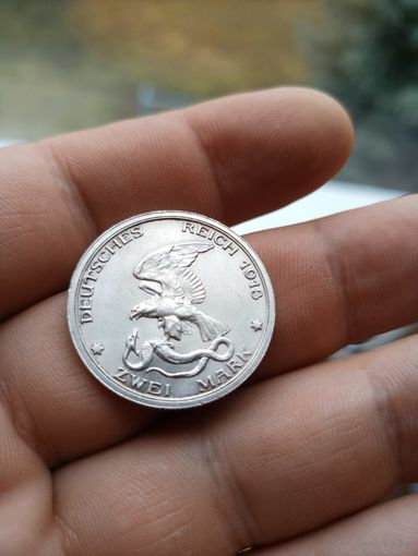 Пруссия 2 марки 1913 г "100 лет Победы над Наполеоном"