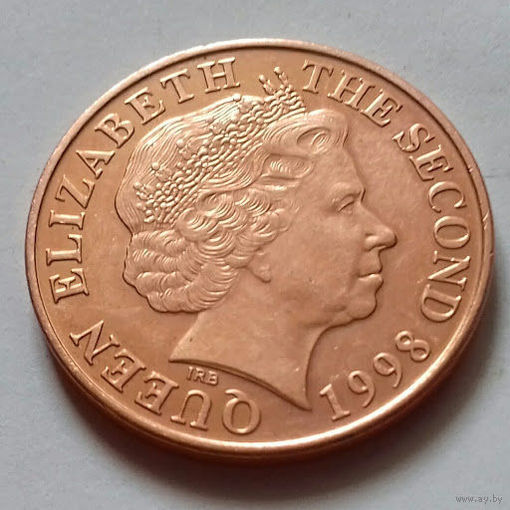 2 пенса, Джерси 1998 г., AU