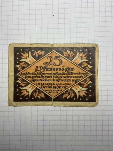 Нотгельд 25 пфеннигов Германия -3012
