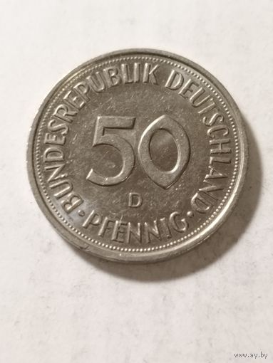 Германия 50 пфенинг 1991 D