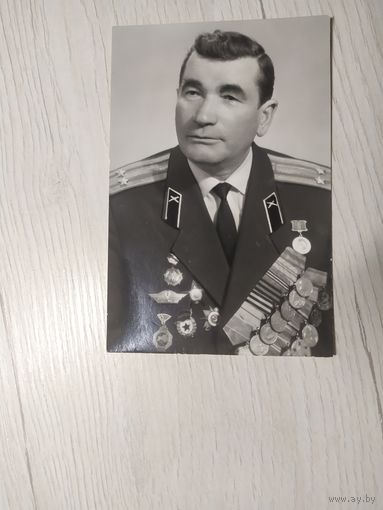 Черно-белое фото "Ветеран ВОВ "\1