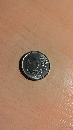 Бразилия, 5 сентаво 1994.