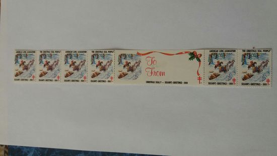 Рожд.марки 1989 7м+к(сц)