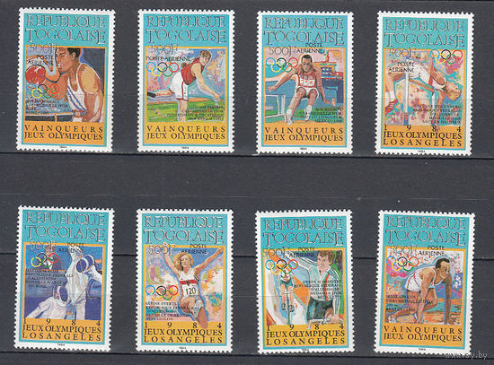 Спорт. Олимпийские игры. Того. 1984. 8 марок. Michel N 1776-1783 (130,0 е).