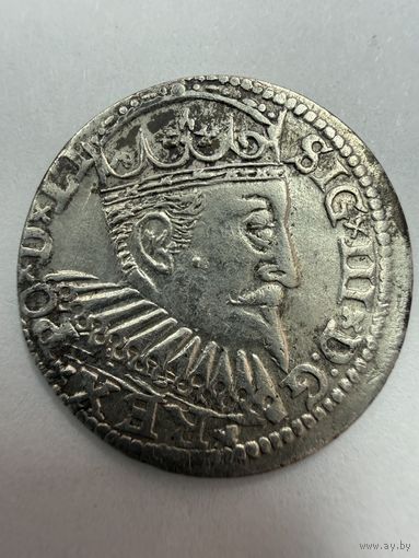 С рубля! Трояк (3 гроша) 1598 Польша Сигизмунд 3 Ваза распродажа коллекции!