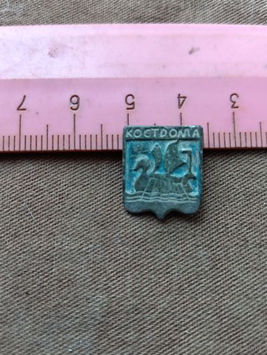 Распродажа. Значек Кострома тяжёлый. Старт с 1 рубля.