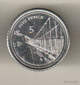 Гибралтар 5 пенс 2020