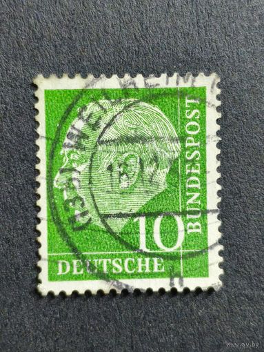 Германия 1954. Профессор, доктор Теодор Хойс (1884-1963), 1-й президент Германии