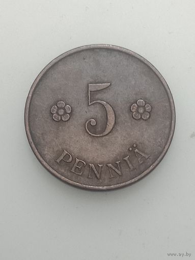 Финляндия 5 пенни 1920 года .