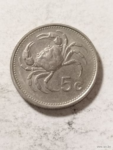 Мальта 5 центов 1986