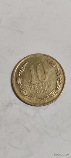 Чили 10 песос 2009