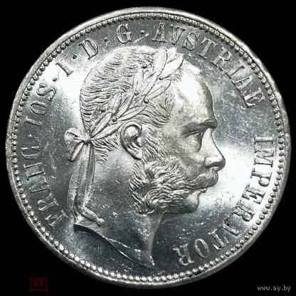 1 флорин 1878 Австро-Венгрия люкс ярчайший блеск