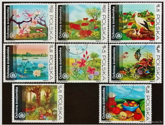 Живопись. Флора и фауна. Охрана природы. Польша. 1973
