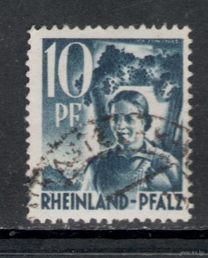 Германия 1947 /Французская зона оккупации Рейнланд-Пфальц / Виноделница