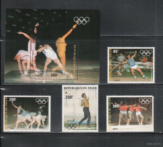 Нигер-1983 (Мих.846-849,БЛ.40) ** , Спорт, ОИ-1984(полная серия)