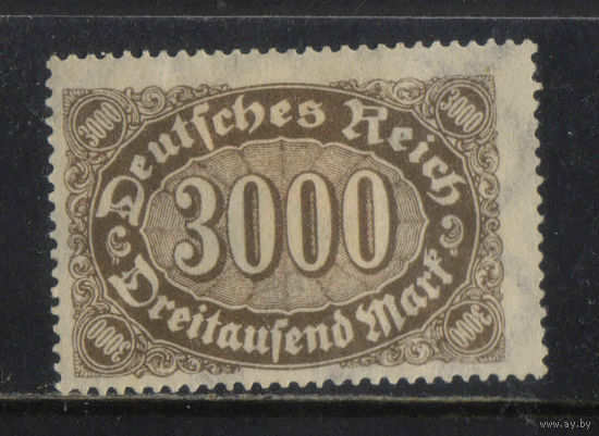 Германия Респ 1923 Инфляция Номинал большой Стандарт ВЗ2 #254*