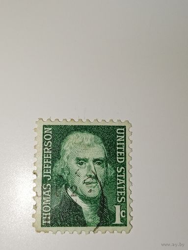 США 1968 Томас Джефферсон, третий президент США.